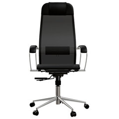 Кресло МЕТТА &laquo;ErgoLife&raquo; 10 B1-104K, хром, синхромеханизм, прочная сетка, черное