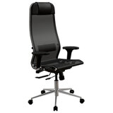 Кресло МЕТТА "ErgoLife" 10 B1-104D, хром, синхромеханизм, 2D-подлокотники, прочная сетка, черное