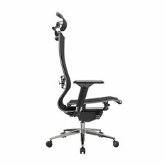 Кресло офисное МЕТТА &laquo;SAMURAI&raquo; S-3, с подголовником, сверхпрочная ткань-сетка, черное