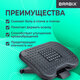 Подставка для ног BRABIX Ultra 2 44х34 см, массажер, регулировка высоты и угла наклона, 533037
