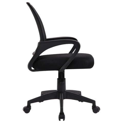 Кресло CROMEX (КРОМЕКС) "Top CH-695", с подлокотниками, сетка/ткань TW, черное, 533065 - фото 2