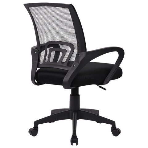 Кресло CROMEX (КРОМЕКС) "Top CH-695", с подлокотниками, сетка/ткань TW, черное, 533065 - фото 3