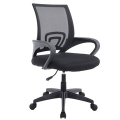 Кресло CROMEX (КРОМЕКС) &laquo;Top CH-695&raquo;, с подлокотниками, сетка/<wbr/>ткань TW, черное, 533065