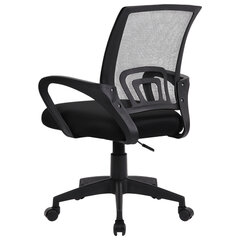 Кресло CROMEX (КРОМЕКС) &laquo;Top CH-695&raquo;, с подлокотниками, сетка/<wbr/>ткань TW, черное, 533065