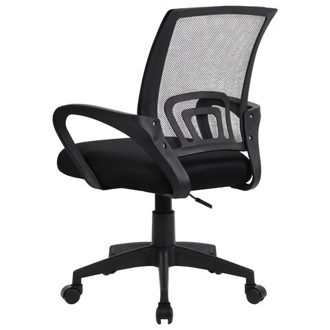 Кресло CROMEX (КРОМЕКС) "Top CH-695", с подлокотниками, сетка/ткань TW, черное, 533065 - фото 5