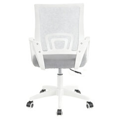 Кресло CROMEX (КРОМЕКС) &laquo;Top CH-695W&raquo;, с подлокотниками, пластик белый, сетка/<wbr/>ткань TW, серое, 533067