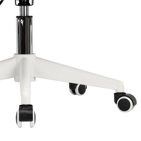 Кресло CROMEX (КРОМЕКС) "Top CH-695W", с подлокотниками, пластик белый, сетка/ткань TW, серое, 533067 - фото 12