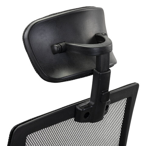 Кресло CROMEX (КРОМЕКС) "Debut CH-697", ХРОМ, с подлокотниками, механизм качания, сетка/ткань TW, черное, 533068 - фото 12