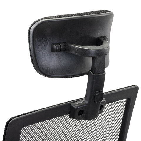Кресло CROMEX (КРОМЕКС) "Debut CH-697", ХРОМ, с подлокотниками, механизм качания, сетка/ткань TW, черное, 533068 - фото 13