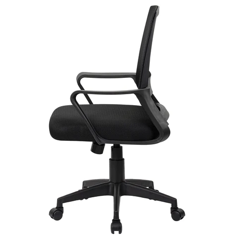 Кресло CROMEX (КРОМЕКС) "Basic CH-698", с подлокотниками, механизм качания, сетка/ткань TW, черное, 533069 - фото 6