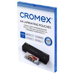 Пленки-заготовки для ламинирования А4, КОМПЛЕКТ 100 шт., 100 мкм, CROMEX (КРОМЕКС), 533109
