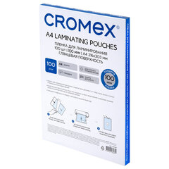 Пленки-заготовки для ламинирования А4, КОМПЛЕКТ 100 шт., 100 мкм, CROMEX (КРОМЕКС), 533109