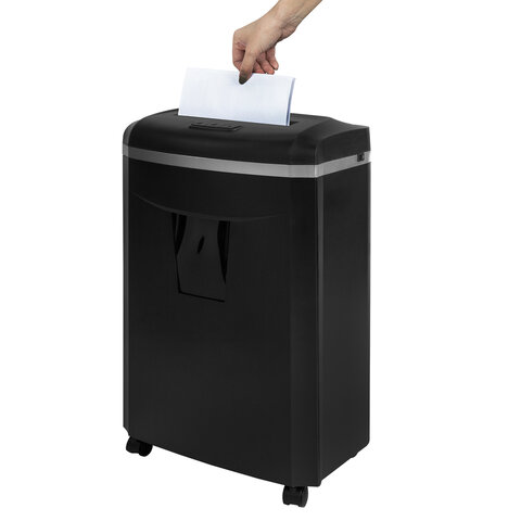 Уничтожитель (шредер) BRAUBERG PROFESSIONAL CM-1025m, "Heavy Duty", 5 уровень секретности, 2х15 мм, 10 листов, корзина 25 литров, 533128 - фото 8