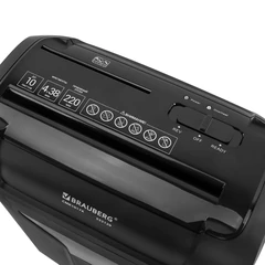 Уничтожитель (шредер) BRAUBERG CMK-1017х, 4 уровень секретности, 4&times;38 мм, 10 листов, корзина 17 литров, 533129