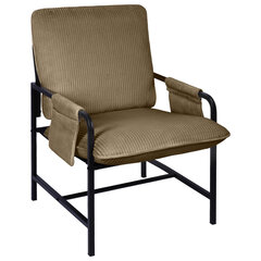 Кресло BRABIX &laquo;Gentle LC-300&raquo;, ЛОФТ, пружинный блок, ткань велсофт (плюш), мокко, 533143