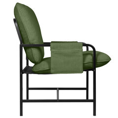 Кресло BRABIX &laquo;Gentle LC-300&raquo;, ЛОФТ, пружинный блок, ткань велсофт (плюш), оливковое, 533145