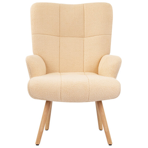 Кресло BRABIX Soft LC-305, фактурная ткань букле (экомех), кремовое, 533146