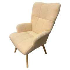 Кресло BRABIX &laquo;Soft LC-305&raquo;, фактурная ткань букле (экомех), кремовое, 533146