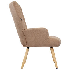 Кресло BRABIX &laquo;Soft LC-305&raquo;, фактурная ткань букле (экомех), светло-бежевое, 533147