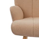 Кресло BRABIX "Soft LC-305", фактурная ткань букле (экомех), светло-бежевое, 533147
