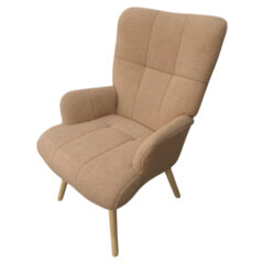 Кресло BRABIX &laquo;Soft LC-305&raquo;, фактурная ткань букле (экомех), светло-бежевое, 533147