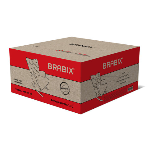 Кресло-качалка BRABIX Rock LC-310, ткань, пэчворк (лоскутное), 533149