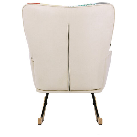 Кресло-качалка BRABIX Rock LC-310, ткань, пэчворк (лоскутное), 533149