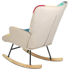 Кресло-качалка BRABIX &laquo;Rock LC-310&raquo;, ткань, пэчворк (лоскутное), 533149