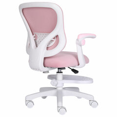 Кресло детское с подставкой для ног BRABIX &laquo;Sky MG-206&raquo;, велюр, розовое, 533154