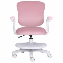 Кресло детское с подставкой для ног BRABIX &laquo;Sky MG-206&raquo;, велюр, розовое, 533154