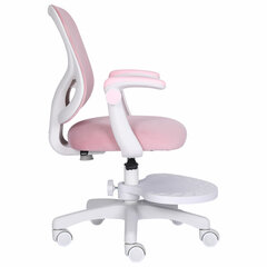 Кресло детское с подставкой для ног BRABIX &laquo;Sky MG-206&raquo;, велюр, розовое, 533154