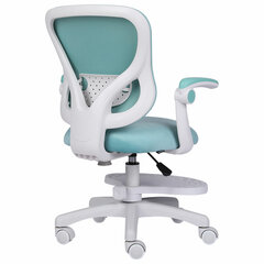 Кресло детское с подставкой для ног BRABIX &laquo;Sky MG-206&raquo;, велюр, голубое, 533155