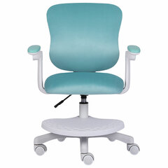 Кресло детское с подставкой для ног BRABIX &laquo;Sky MG-206&raquo;, велюр, голубое, 533155