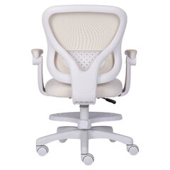 Кресло детское с подставкой для ног BRABIX &laquo;Sky MG-206&raquo;, велюр, бежевое, 533156