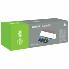 Ламинатор CACTUS CS-LAB-A3600, формат A3, толщина пленки 80-125 мкм, скорость 60 см/<wbr/>мин, белый, 1368020