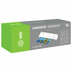 Ламинатор CACTUS CS-LAB-A4600, формат A4, толщина пленки 80-150 мкм, скорость 60 см/<wbr/>мин, белый,1368022