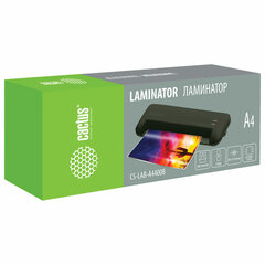 Ламинатор CACTUS CS-LAB-A4400B, формат A4, толщина пленки 80-125 мкм, скорость 40 см/<wbr/>мин, черный, 1448161