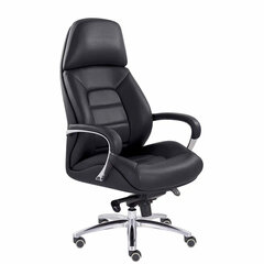 Кресло офисное &laquo;EPIK&raquo; A-181-G, мультиблок, натуральная кожа, черное