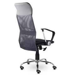 Кресло &laquo;Ультра&raquo;, высокая спинка, с подлокотниками, хром, черное