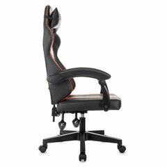 Кресло компьютерное BRABIX &laquo;Shooter GM-123&raquo;, 2 подушки, экокожа, черное/<wbr/>красное, 533190