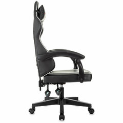 Кресло компьютерное BRABIX &laquo;Shooter GM-123&raquo;, 2 подушки, экокожа, черное/<wbr/>белое, 533191