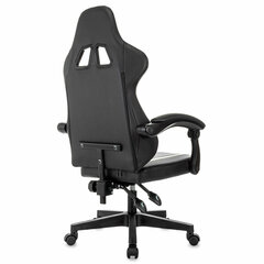 Кресло компьютерное BRABIX &laquo;Shooter GM-123&raquo;, 2 подушки, экокожа, черное/<wbr/>белое, 533191