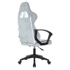 Кресло компьютерное BRABIX &laquo;Forcer GM-127&raquo;, 2 подушки, ткань, серое/<wbr/>светло-голубое, 533214