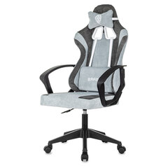 Кресло компьютерное BRABIX &laquo;Forcer GM-127&raquo;, 2 подушки, ткань, серое/<wbr/>светло-голубое, 533214