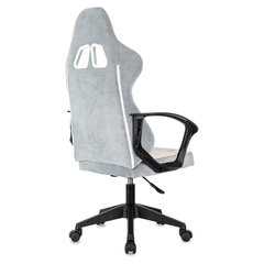 Кресло компьютерное BRABIX &laquo;Forcer GM-127&raquo;, 2 подушки, ткань, розовое/<wbr/>серое, 533215