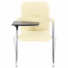 Кресло со столом BRABIX &laquo;Samba CF-108 BOX-2&raquo;, хром каркас, кожзам бежевый, разобрано, 533219