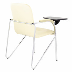 Кресло со столом BRABIX &laquo;Samba CF-108 BOX-2&raquo;, хром каркас, кожзам бежевый, разобрано, 533219