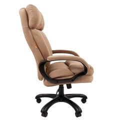 Кресло офисное Chairman СН 505, НАГРУЗКА до 150 кг, велюр, бежевое