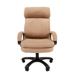 Кресло офисное Chairman СН 505, НАГРУЗКА до 150 кг, велюр, бежевое