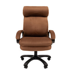 Кресло офисное Chairman СН 505, НАГРУЗКА до 150 кг, велюр, коричневое